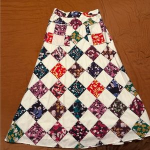 Anthropologie patchwork skirt by Tiny XS